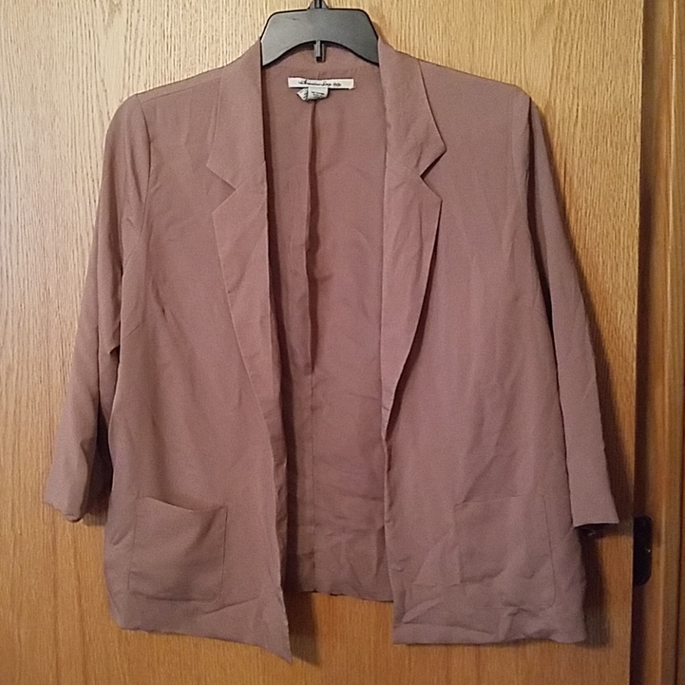 Tan swing blazer